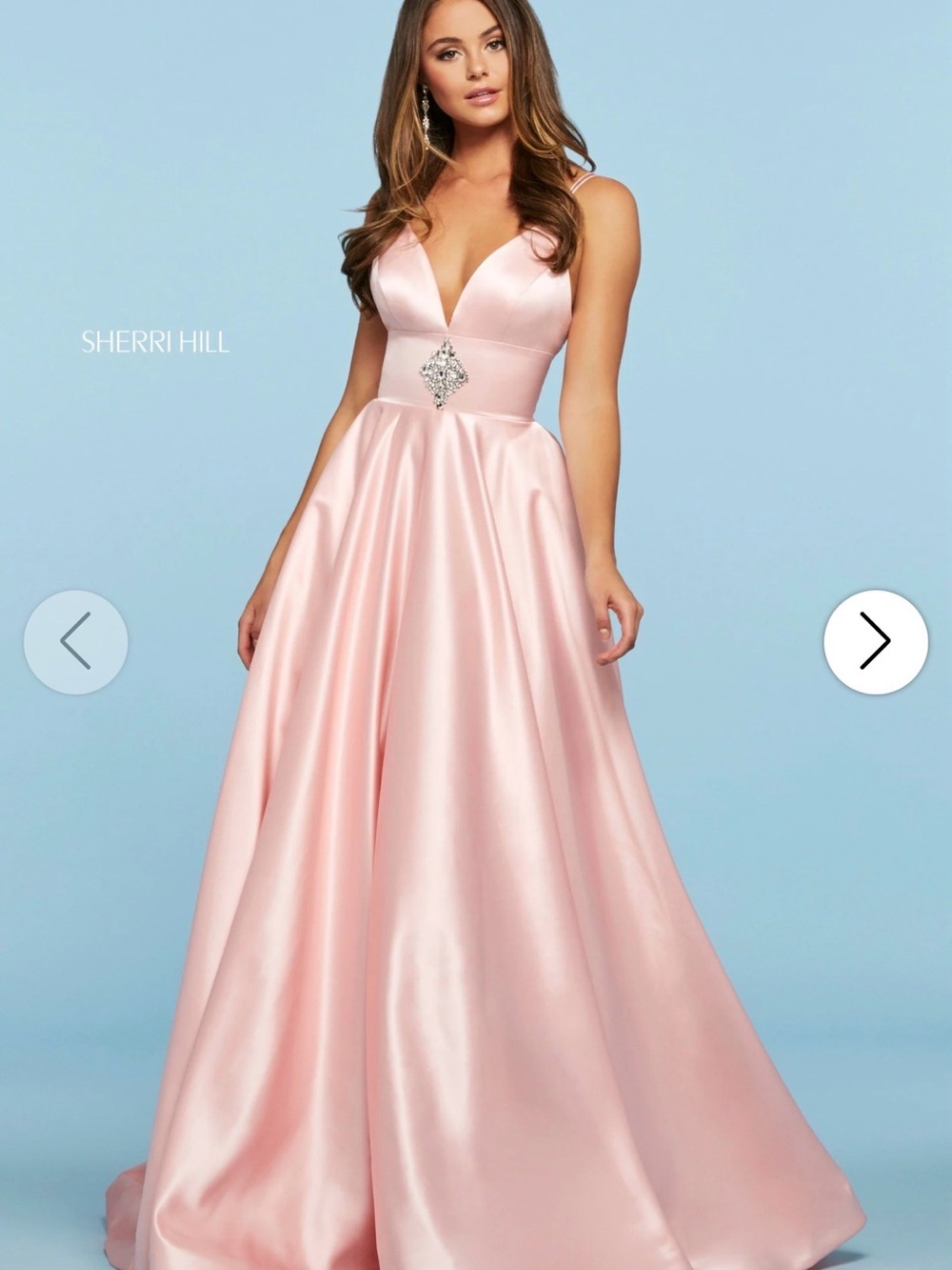 NWT Sherri Hill 53312 Mikado A-Line Formal Gown | Size 4